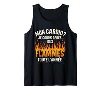 Mon Cardio Je Cours après des Flammes Débardeur