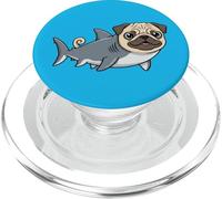 Mon Carlin est Un Requin | Funny Dog PopSockets PopGrip pour MagSafe