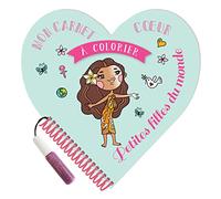 Mon carnet c ur à colorier Petites filles du monde