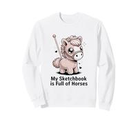 Mon carnet de Croquis est Plein de Chevaux, Un Joli Poney Sweatshirt