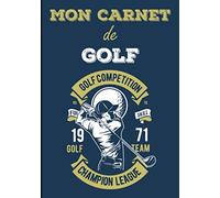 Mon carnet de golf: Carnet de golf à remplir, journal de bord tournoi et parcours| 121 pages, format 17,8 x 25,4 cm | cadeau pour les golfeurs, ... suivre les résultats et commenter les jeux