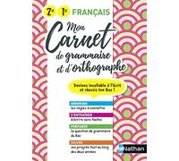 Mon Carnet de grammaire et d'orthographe - 2de / 1re générale et technologique - Bac 2025