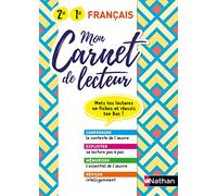 Mon Carnet de lecteur - Français - 2de / 1re générale et technologique - Adrien David - Nathan - broché - Scolaire / Universitaire