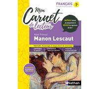 Mon carnet de lecteur : Manon Lescaut - Abbé Prévost 2022 - Adrien David - Nathan - broché - Scolaire / Universitaire