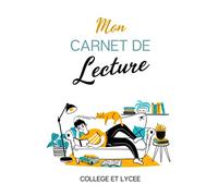 mon carnet de lecture collège et lycée: journal de suivi des lectures pour les élèves | 100 fiches à remplir : titre, auteur, résumé, avis... | petit ... a5 | Idée de cadeau pour les enfants et ados