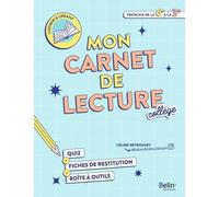 Mon Carnet De Lecture - Français De La 6e À La 3e