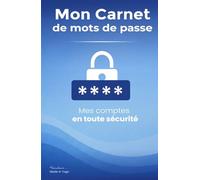 Mon carnet de mots de passe - Bleu | Les carnets de loïcalaws: Mes comptes en toute sécurité