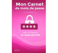 Mon carnet de mots de passe - Rose | Les carnets de loïcalaws: Mes comptes en toute sécurité