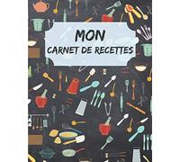 Mon Carnet de Recettes: 200 recettes à remplir, 214 pages avec index à Compléter et à Personnaliser, ancien cahier orientale, repertoire tropicale ... artemis de base de la cuisine française rose