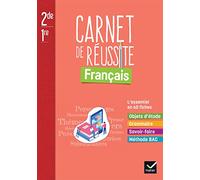 Aurélie Buestel, Camille Gros – Mon carnet de réussite Français 2de/1re – Carnet élève – Éd. 2022