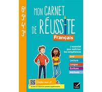 Mon carnet de réussite Français collège 6e 5e 4e 3e - Ed. 2021 - Cahier élève