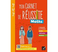 Mon carnet de réussite Maths 5e 4e 3e - Ed. 2021 - Cahier élève