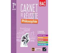 Mon carnet de réussite Philosophie Terminale - Ed. 2022 - Carnet élève - Arnaud Sorosina - Hatier - broché - Scolaire / Universitaire