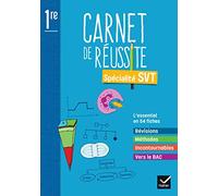 Mon carnet de réussite SVT 1re - Ed 2022 - Carnet élève