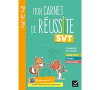 Mon carnet de réussite SVT 5e 4e 3e - Carnet élève - Éd. 2021 - Hatier
