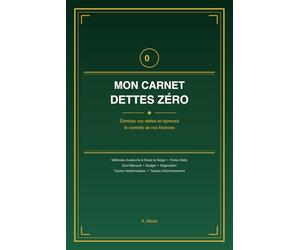 Mon Carnet Dettes Zero: Plan Complet pour Éliminer vos Dettes en 12 Mois | Méthodes Avalanche & Boule de Neige | Budget, Suivi Mensuel et Négociation