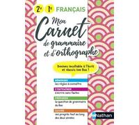 Mon Carnet D'orthographe Et Grammaire 2de/1re - Edition 2021