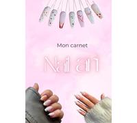 Mon carnet Nail art: Livre de bord professionnel pour Prothésistes Ongulaires - 100 Fiches Techniques avec Espaces de Dessin et Protocoles détaillés - Format 7x10 po