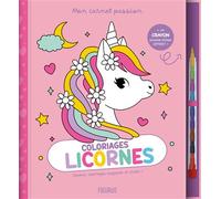 Mon carnet passion - Coloriages licornes - Clémentine Dérodit - Fleurus - broché - Document jeunesse