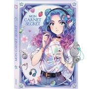 Fleurus - Carnet - Mon Carnet Secret Manga - holographique - 96 pages - Violet