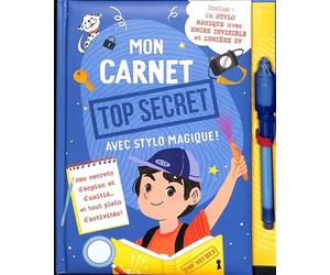 Mon carnet top secret avec stylo magique - Nouvelle édition
