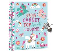 Mon Carnet Top Secret Licorne - Avec Un Cadenas Et Deux Clés