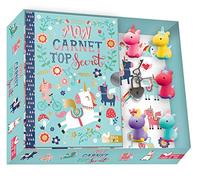 Mon carnet top secret licornes - coffret avec mini gommes