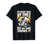 Mon Casque Cache Mon Sourire mais Mon vélo Le Montre T-Shirt