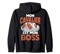 Mon Cavalier Est Mon Boss Chien Marrant Sweat à Capuche