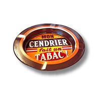 Mon Cendrier fait un Tabac ! Cendrier Plat Métal