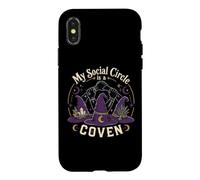 Mon Cercle Social est Une Escouade de sorcières Amusante pour Halloween Coque pour iPhone X/XS