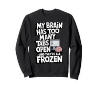 Mon cerveau a trop d'onglets ouverts et ils sont tous gelés Sweatshirt