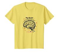 Mon Cerveau a trop d'onglets Ouverts T-Shirt, Enfant, Citron, 10 Ans