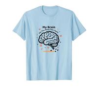 Mon Cerveau a trop d'onglets Ouverts T-Shirt, Homme, Bleu Céleste, S