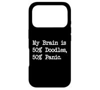 Mon Cerveau, C'est 50% Doodles, 50% Panic Funny Doodle Apparel Coque pour iPhone 17 Pro