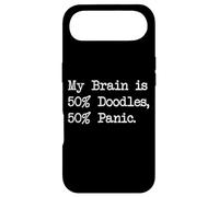 Mon Cerveau, C'est 50% Doodles, 50% Panic Funny Doodle Apparel Coque pour iPhone Air