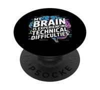 Mon Cerveau éprouve des difficultés Techniques PopSockets PopGrip Adhésif