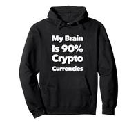 Mon cerveau est à 90% de monnaies cryptographiques J'aime les pièces cryptographiques Sweat à Capuche
