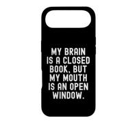 Mon Cerveau est Un Livre fermé mais ma Bouche est Une fenêtre Ouverte Coque pour iPhone Air