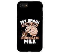 Mon Cerveau Fonctionne avec du Lait au Chocolat Coque pour iPhone SE (2020) / 7/8