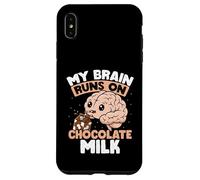Mon Cerveau Fonctionne avec du Lait au Chocolat Coque pour iPhone XS Max