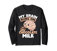 Mon Cerveau Fonctionne avec du Lait au Chocolat Manche Longue