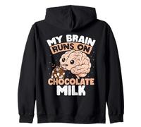 Mon Cerveau Fonctionne avec du Lait au Chocolat Sweat à Capuche