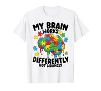 Mon Cerveau Fonctionne différemment : Goutte à Goutte de Sensibilisation à l'Autisme T-Shirt