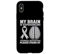 Mon Cerveau Rencontre des difficultés Techniques C'est drôle Coque pour iPhone X/XS