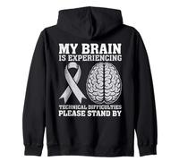 Mon Cerveau Rencontre des difficultés Techniques C'est drôle Sweat à Capuche