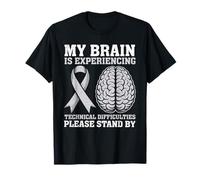 Mon Cerveau Rencontre des difficultés Techniques C'est drôle T-Shirt