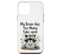 Mon Cerveau, Un Mignon Raton Laveur, a trop d'onglets Ouverts en pensant trop Coque pour iPhone 12 Mini