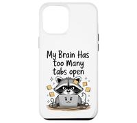 Mon Cerveau, Un Mignon Raton Laveur, a trop d'onglets Ouverts en pensant trop Coque pour iPhone 12 Pro Max