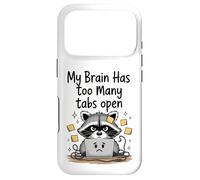 Mon Cerveau, Un Mignon Raton Laveur, a trop d'onglets Ouverts en pensant trop Coque pour iPhone 17 Pro